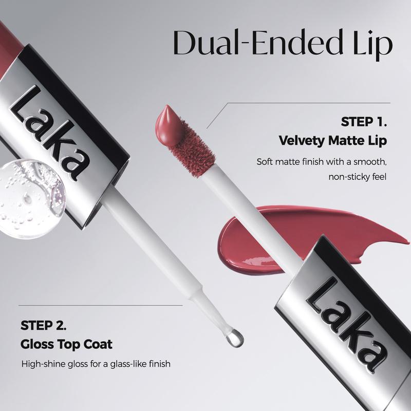 Perfect Twin Lip — Dual-Ended Liquid Lipstick with Velvet Matte Color and Glossy Shine