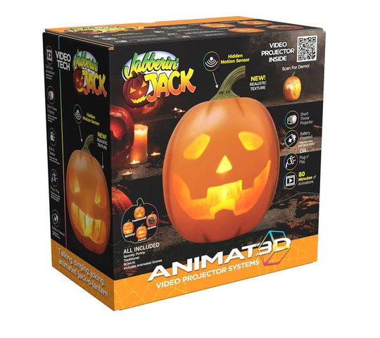 🎃Lowest Price Ever !! ⏰Jabberin' Jack Animated Talking & Singing Pumpkin