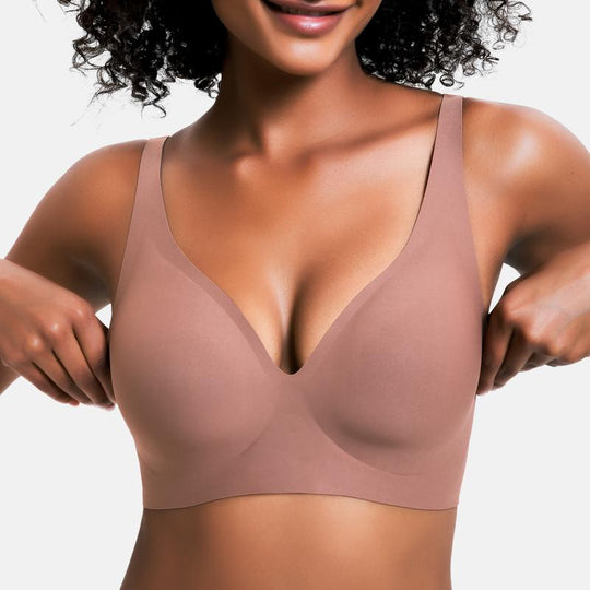 Buy one get one free ✨ Seamless push-up bra, deep V-neck design, wire-free