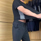🌴Summer Specials❄️Men's Casual Sports Short Sleeve Long Pants (2-Piece Set)