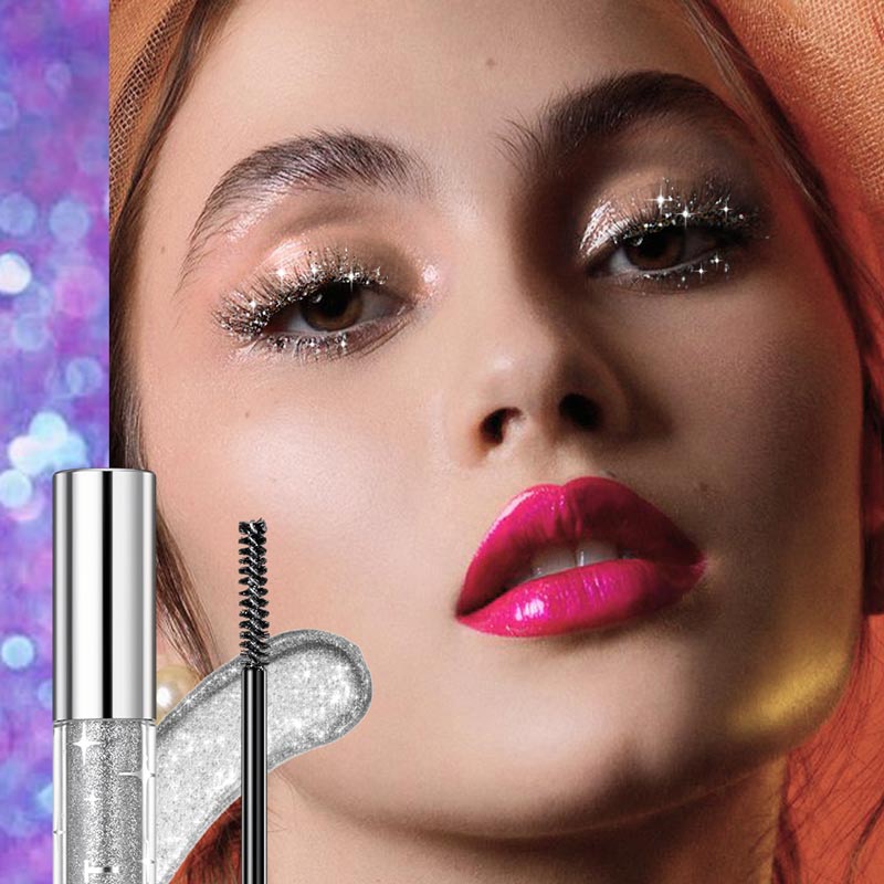 ✨Limited Sale 50% OFF✨Waterproof Diamond Glitter Mascara - Long-lasting Curl, Sparkling Shine, Create Captivating Eyes!