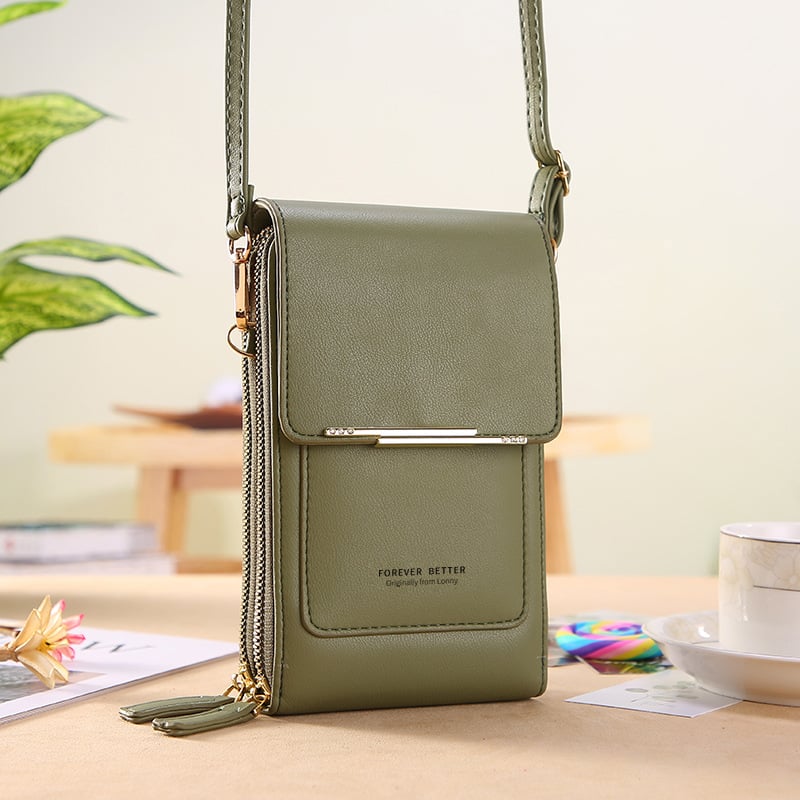 🏆Last Day Promotion:SALE 50% OFF 🔥 👜  Simple and elegant women's touchscreen crossbody phone wallet
