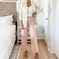 👖2025 HOT SALE💷Stretch Twill Cropped Wide Leg Pants
