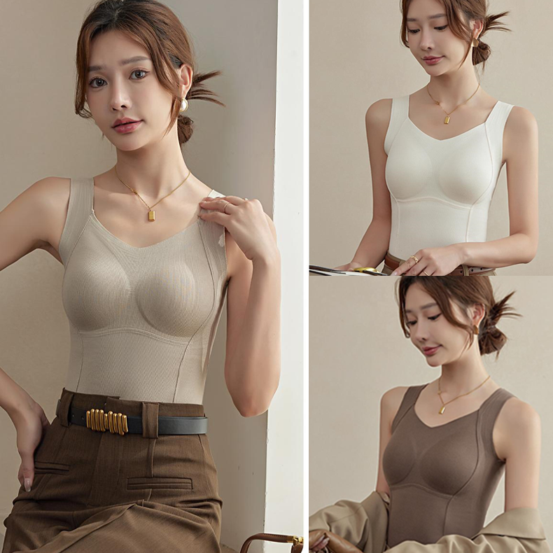 💃2024 New 50%OFF✨Thickened Warm Tank Top with Lined Bra