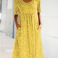 🎁Hot Sale🎁Casual Women Scoop Neck Floral Dress (with pockets)