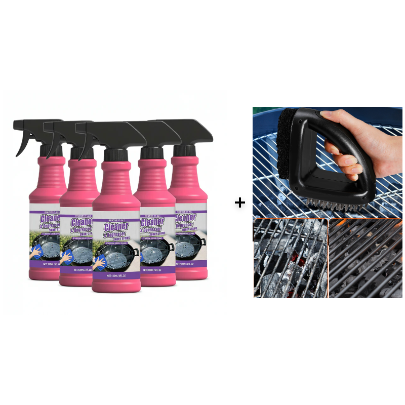 🔥 Fast-Acting Heavy-Duty Grill Degreaser Spray – Cuts Grease in Seconds ✨