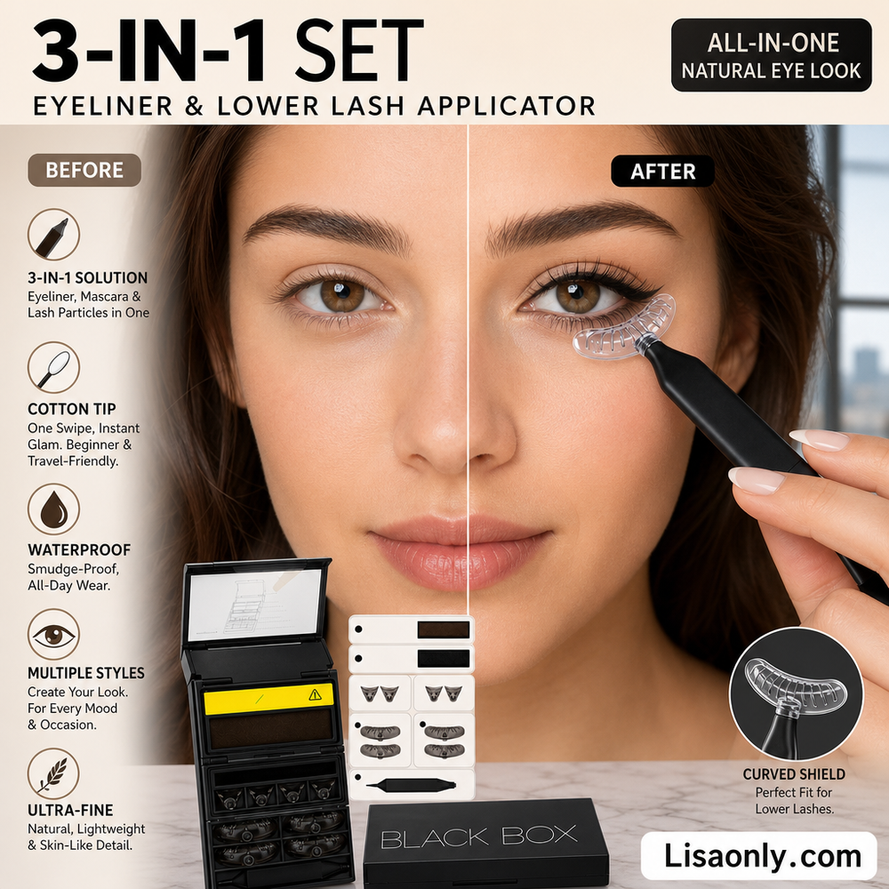 💋3-in-1 Kit: Eyeliner and Lower Lash Stamp