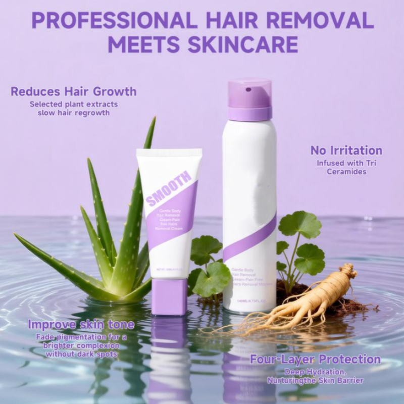 KLENIMORE™ Gentle Painless Hair Removal Cream + Hair Removal Spray Set