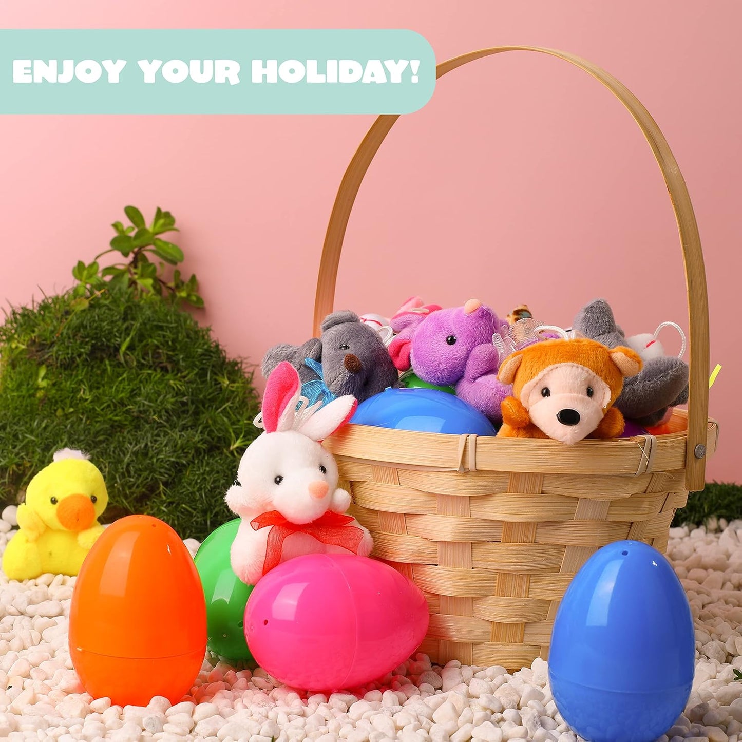 🔥2025 HOT SALE--50% OFF🔥 Prefilled Easter Eggs, Filled with Plush Animal Toys🔥