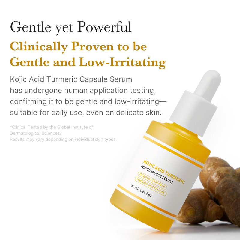 Kojic Acid Turmeric Power Duo for Face & body | Ideal for Troubled Skin & Use After Spot Care | Soothing & Calming with Kojic Acid, Turmeric, Niacinamide