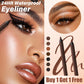 🎁LAST DAY SALE £8.99 with FREE Eyeliner Sharpener!!🔥-🌟24 HR Waterproof Eyeliner Duo Sharpenable Eye Pencil