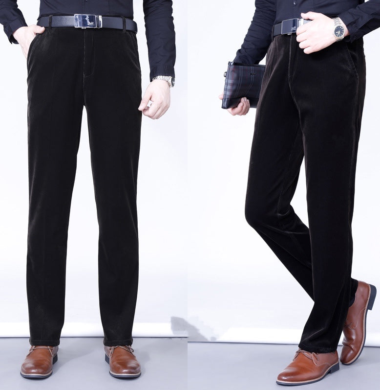 🔥Last Day Sale 49%🔥Men's Stretchy Corduroy Straight Long Pants