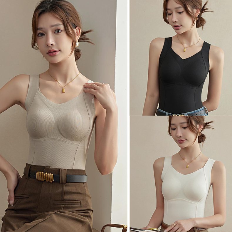 💃2024 New 50%OFF✨Thickened Warm Tank Top with Lined Bra