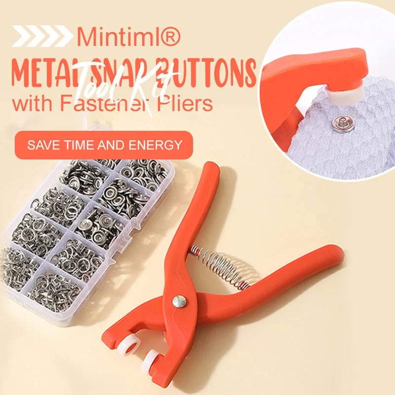 ✨New Updatde⚡50K+ SOLD!🔥Metal Snap Buttons with Fastener Pliers Tool Kit！