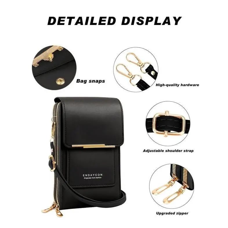 🏆Last Day Promotion:SALE 50% OFF 🔥 👜  Simple and elegant women's touchscreen crossbody phone wallet