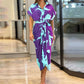 🔥SUMMER SALE 52% OFF💃Casual Lapel Neck Waist Print Shirt Dress