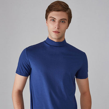 🎁2024 New Year Hot Sale🎁Men 's High Neck Slim Fit T-shirt-BUY 4 GET FREE SHIPPING