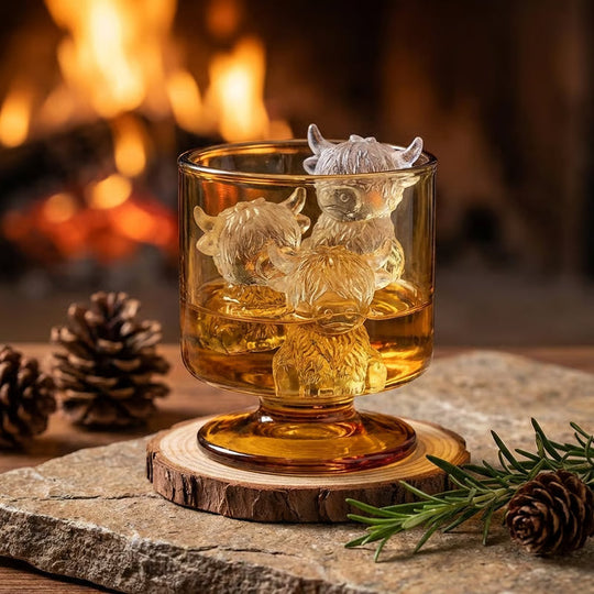 Highland Cow Ice Cube Mold - Adorable 3D Silicone Tray for Drinks & Parties
