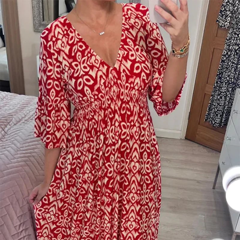 🔥HOT SALE🔥V-neck floral dress