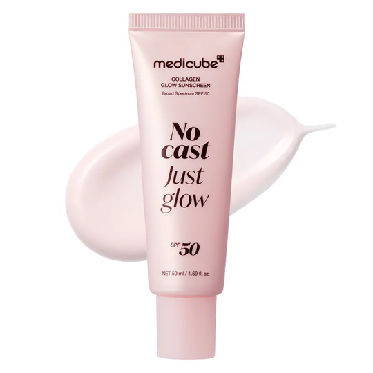 [NEW] [medicube] No Cast Just Glow Collagen Sunscreen | SPF 50 Broad Spectrum Face Sunscreen