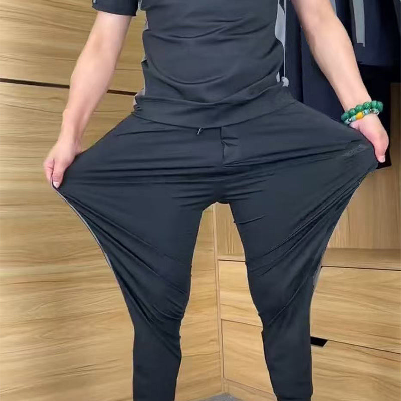 🌴Summer Specials❄️Men's Casual Sports Short Sleeve Long Pants (2-Piece Set)