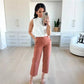 👖2025 HOT SALE💷Stretch Twill Cropped Wide Leg Pants