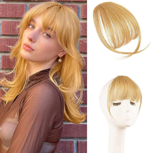 🎀Last Day 60% OFF🎀Clip In Bangs 100% Human Hair Extensions Air Bangs