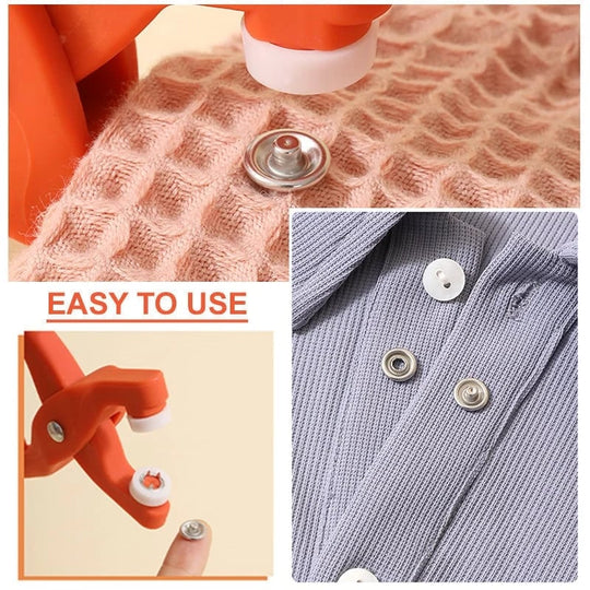 ✨New Updatde⚡50K+ SOLD!🔥Metal Snap Buttons with Fastener Pliers Tool Kit！