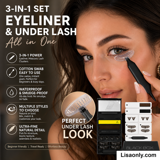 💋3-in-1 Kit: Eyeliner and Lower Lash Stamp