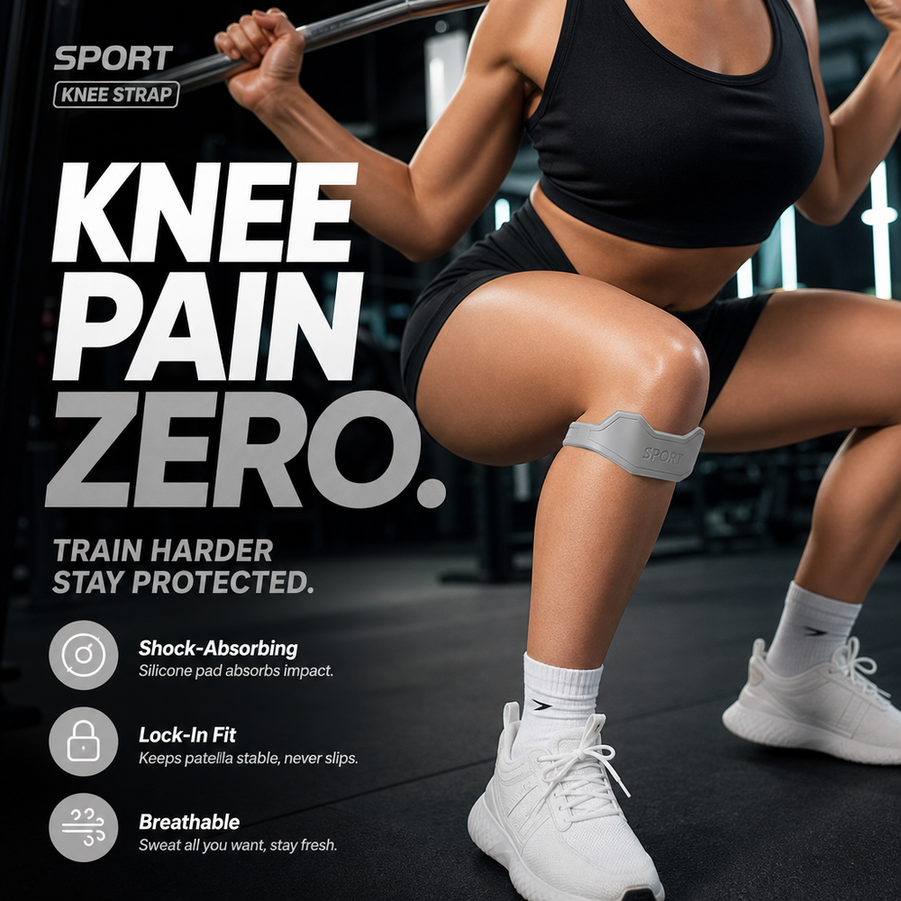 Health Every Day🏃‍♀️Silicone Patellar Tendon Support Strap