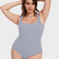 💥Big Sale-60% Off🔥✨Sexy Ribbed Bodysuit: Square Neck, Sleeveless, Stretchy Soft for All-Day