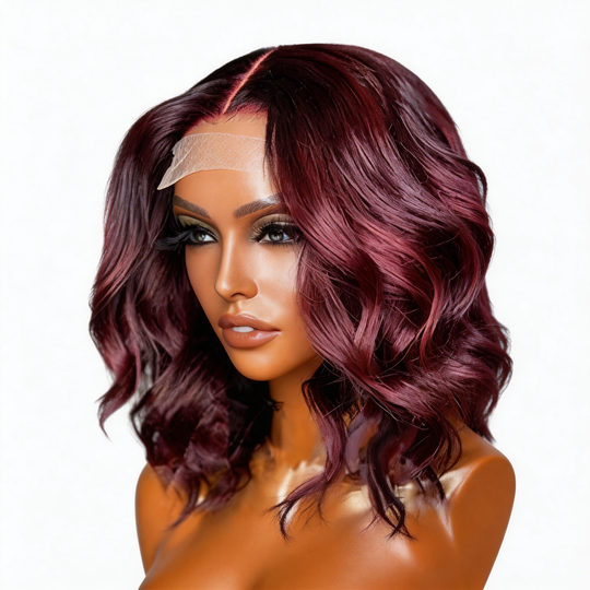 West Kiss 250% Density Right Side Part Glueless LayerCut Wig 6x8 Lace Closure Wig Body Wave Pre Cut Pre Bleached Ready Go Wigs