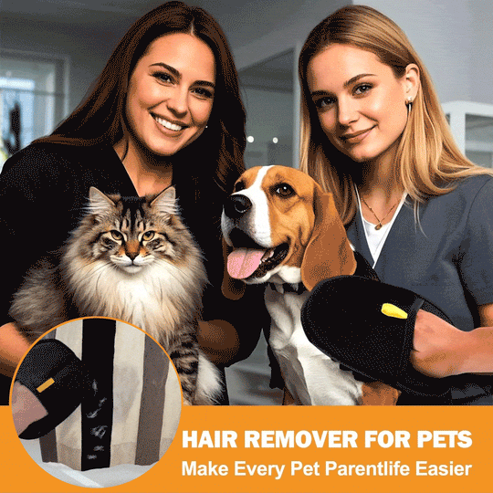 🐾🧤 Pet Hair Remover Electrostatic Gloves – Double-Sided Efficient, Soft Silicone & Washable Reusable (Versatile Home+Car)!