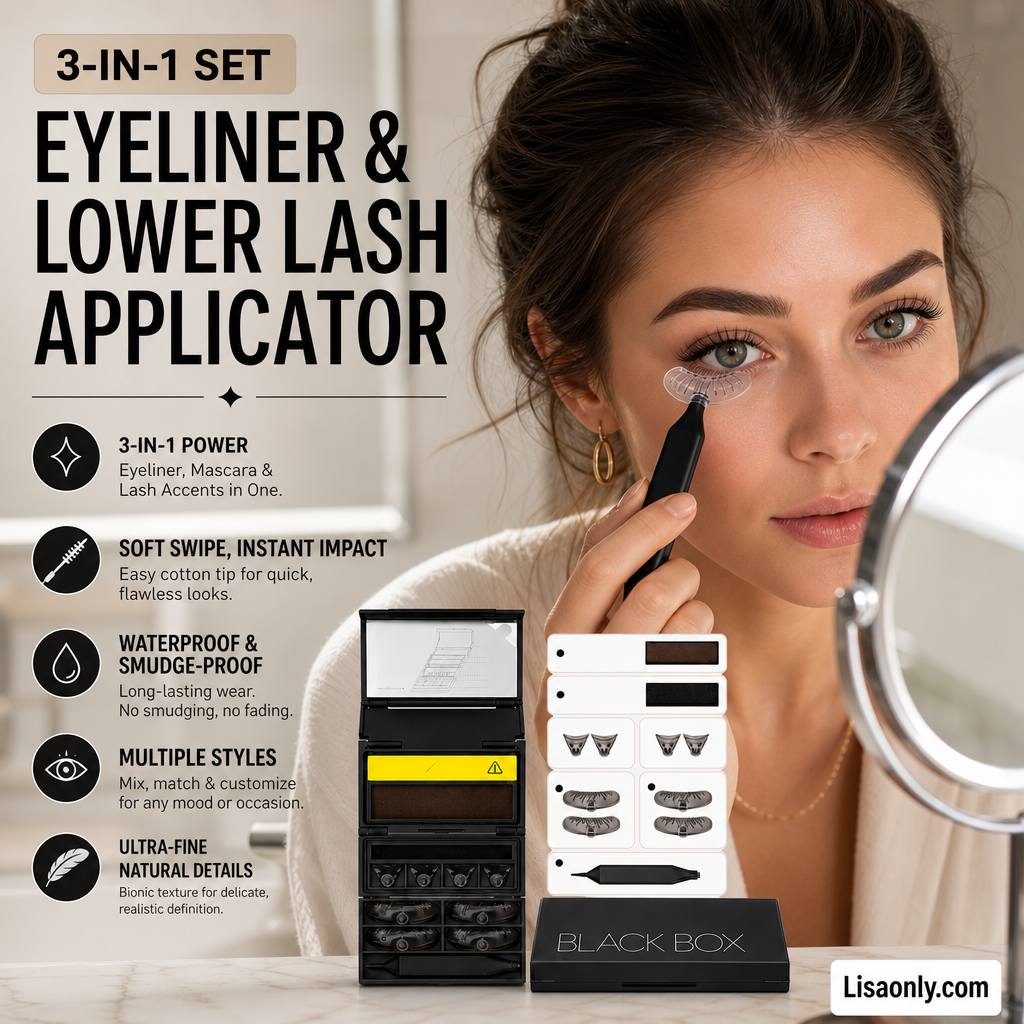 💋3-in-1 Kit: Eyeliner and Lower Lash Stamp