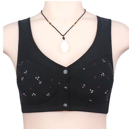 🔥Buy 2 get 1 free (3pcs)🔥Design for Senior Front Closure Cotton Bra