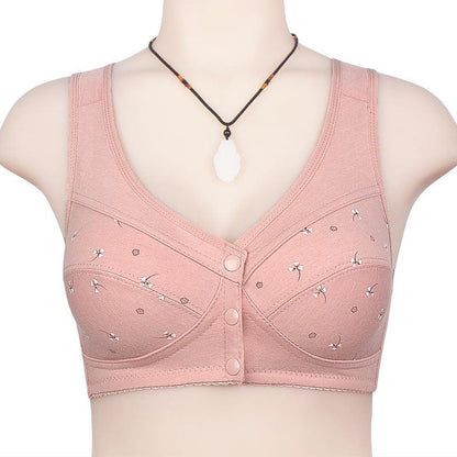 🔥Buy 2 get 1 free (3pcs)🔥Design for Senior Front Closure Cotton Bra