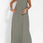 🔥Summer Hot Sale 60% OFF🔥Women's Casual Solid Color Halter Sleeveless Linen Dress