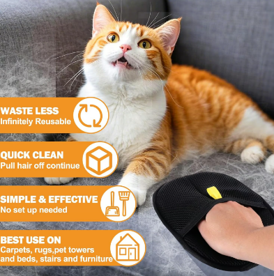 ⏳2025 Neu - Sparen Sie 50 %✨️Tierhaarentferner Elektrostatische Handschuhe