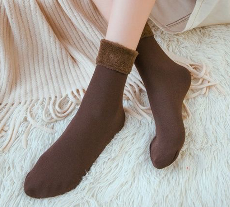 💖LAST DAY SALE -Each Only ￡1.89🎁5/10PCS Unisex Thickened Fleece Lined Cold-Proof Winter Socks