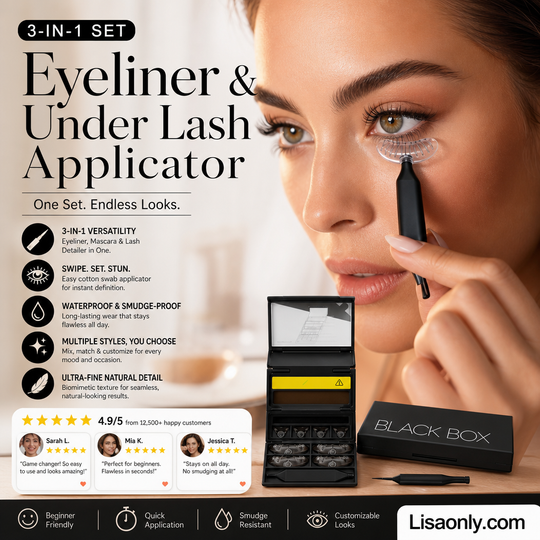 💋3-in-1 Kit: Eyeliner and Lower Lash Stamp