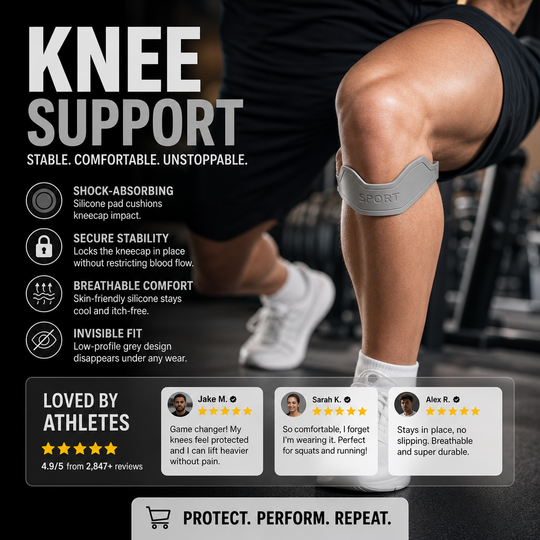 Health Every Day🏃‍♀️Silicone Patellar Tendon Support Strap