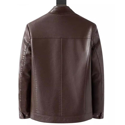 Men's classic leather jacket