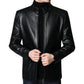 Men's classic leather jacket