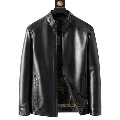 Men's classic leather jacket