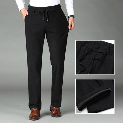 🎁💖Nice Gift! Men's Thickened Elastic Waist Corduroy Pants🔥（free shipping）