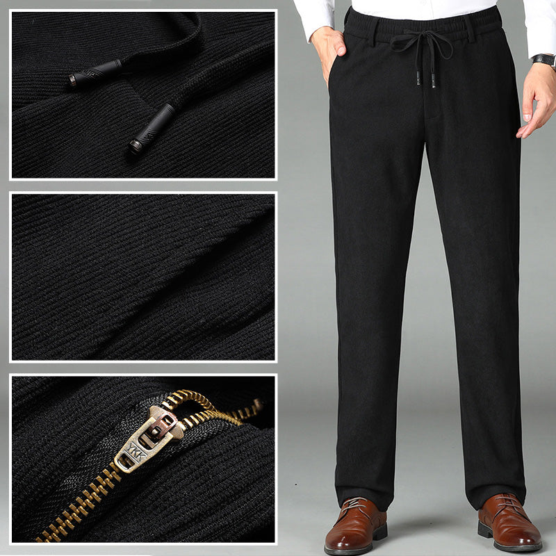 🎁💖Nice Gift! Men's Thickened Elastic Waist Corduroy Pants🔥（free shipping）