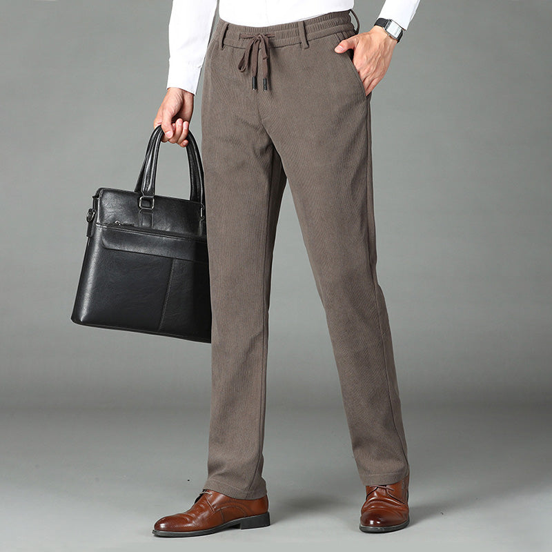 🎁💖Nice Gift! Men's Thickened Elastic Waist Corduroy Pants🔥（free shipping）