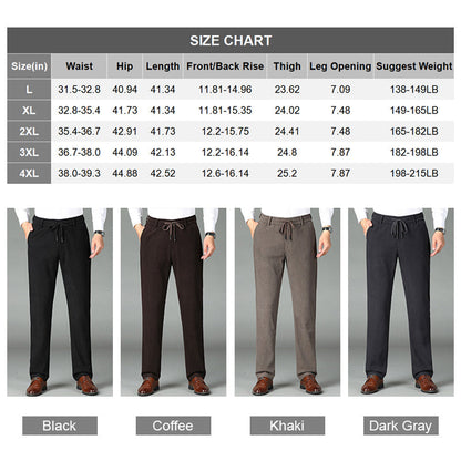 🎁💖Nice Gift! Men's Thickened Elastic Waist Corduroy Pants🔥（free shipping）