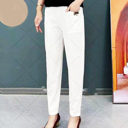 🔥Last Day Sale 49%💝Women's Elastic Waist Cotton Pants