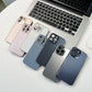 Matte Plated Tempered Glass iPhone Case